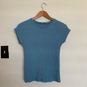 Zara’s Blue Textured Women's Top